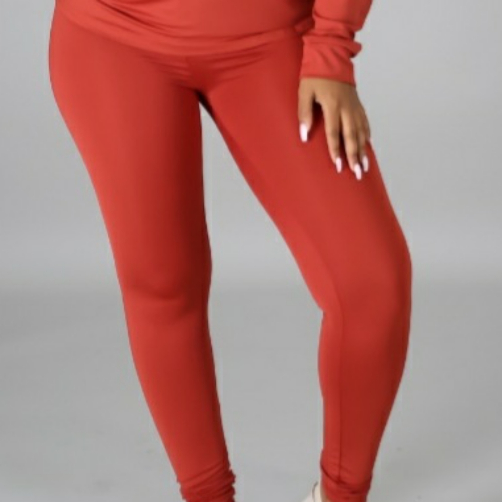 Two Piece Rust Legging Set - Picture 4 of 4